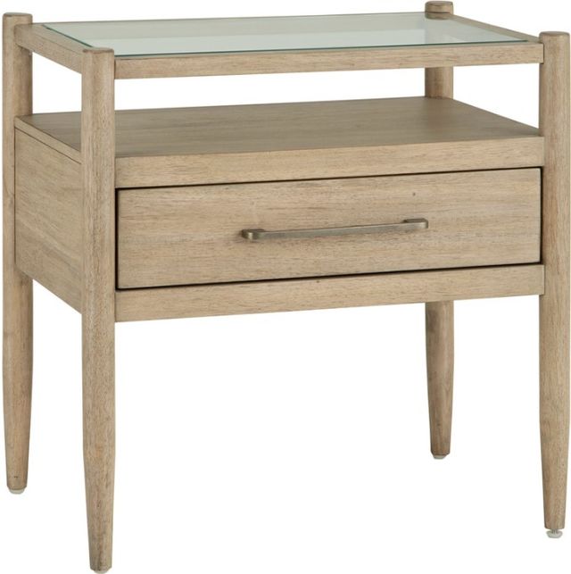aspenhome® Shiloh Champagne 1-Drawer Nightstand-0