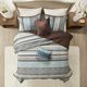 Olliix by Madison Park Blue King/California King Princeton 5 Piece Reversible Jacquard Coverlet Set-5