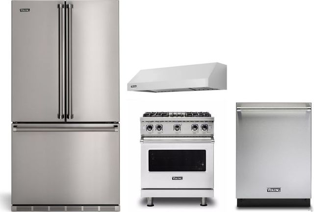 Viking® 4 Piece Stainless Steel Kitchen Package