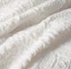 Olliix by Madison Park Arya Ivory Full/Queen Embroidered Medallion Faux Fur Ultra Plush Comforter Mini Set-2