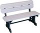 Nature's Best Furniture Customizable 4' Polyethylene Outdoor Bench with Back-0