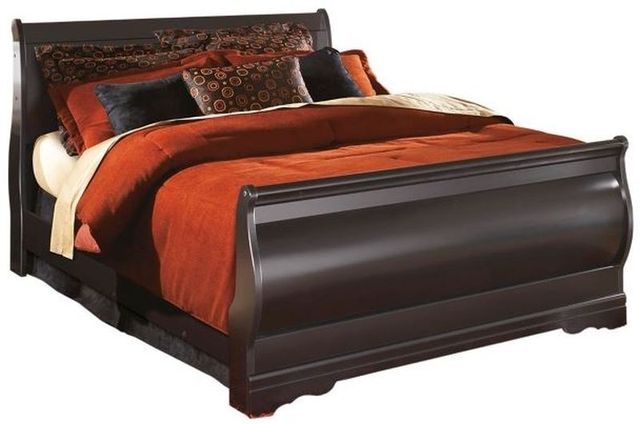 Signature Design by Ashley® Huey Vineyard 3-Piece Black Queen Sleigh Bed Set-1
