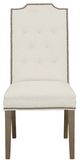 Fairfield® Customizable Entree Dining Empire Tall Tufted Back Dining Chair with Mica Legs-1