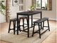 Mazin Furniture Visby 4 Piece Counter Height Dining Table Set-0