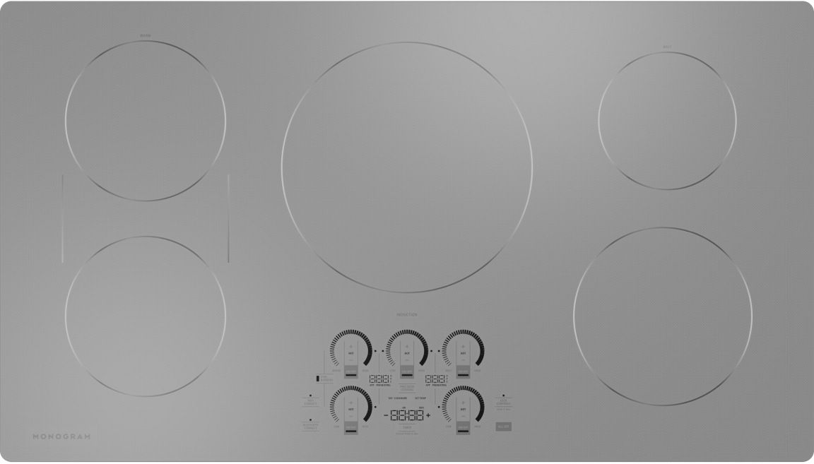 Monogram® 36" Silver Induction Cooktop