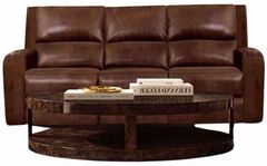 Furniture of America® Soterios Medium Brown Power Reclining Sofa