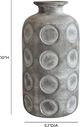 TOV Furniture Earthenware Aztec Gray Flower Vase-2