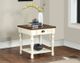 Steve Silver Co. Joanna Mocha End Table with Ivory Base-1