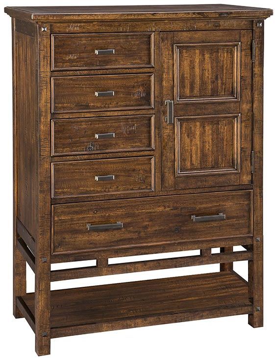 Intercon Wolf Creek Brown Door Chest-0