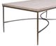 Horizon Home® Zambezi White Top Cocktail Table with Metal Base-1