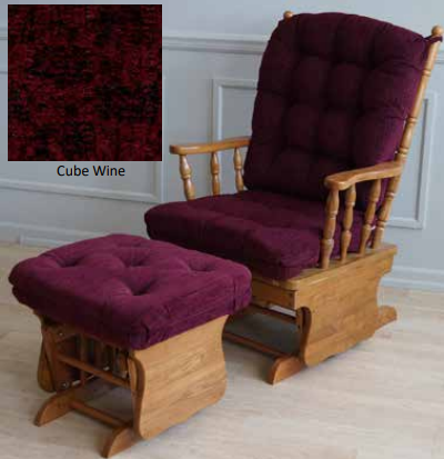 Allwood Furniture Group #33/35 Bamboo Solid Oak Gliding Ottoman-1