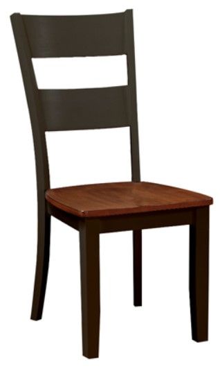American Wholesale Furniture 5-Piece Black/Cherry Dining Set-2