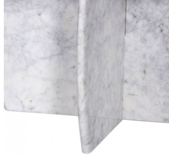 Meridian Furniture Formentera White Marble Coffee Table-3