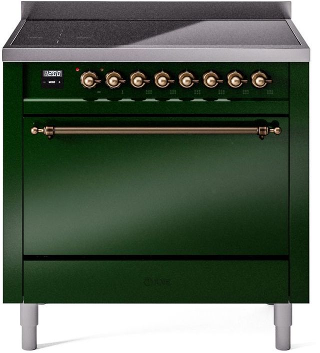 Ilve Nostalgie II 36" Emerald Green Freestanding Induction Range