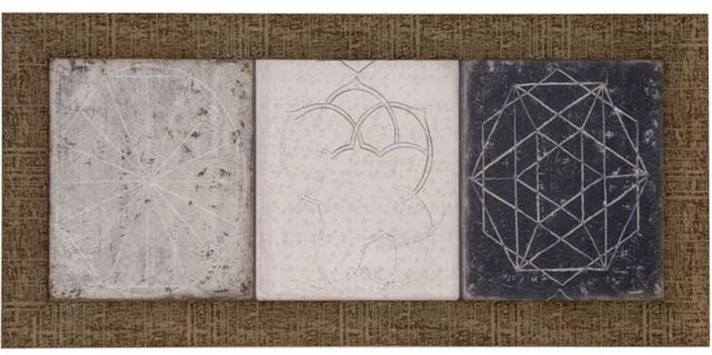 StyleCraft Tiles Beige/Black/Brown/Gray Wall Art-0