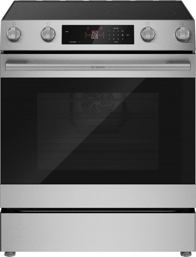 Bosch 300 Series 30'' Stainless Steel Electric Slide-in Range-0