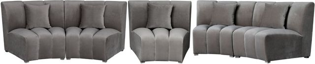 Harp & Finial® Killebrew 4-Piece Gray Sectional-0