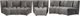Harp & Finial® Killebrew 4-Piece Gray Sectional-0