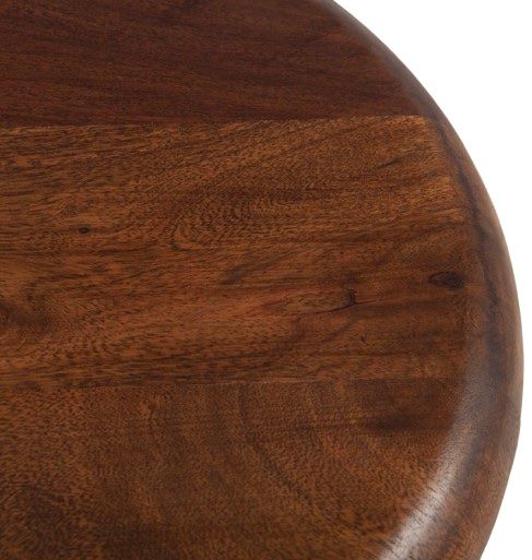 Home Trends & Design Industrial Loft Antique Zinc/Walnut Adjustable Stool-3