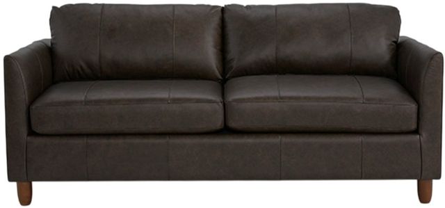 Best® Home Furnishings Customizable Bayment Dark Walnut Leather Queen Sleeper Sofa-2