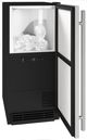 U-Line® Black/White 15" Clear Cube Ice Maker-1