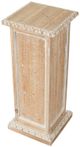 A & B Home Natural/Washed White Pedestal-2
