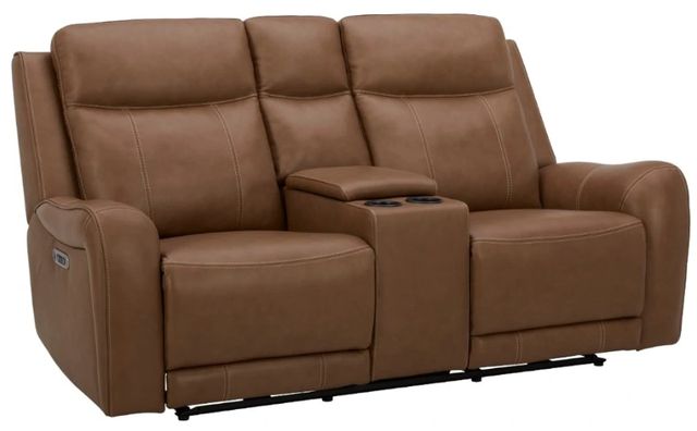 Parker House® Haywood Butternut Power Loveseat with Console-0