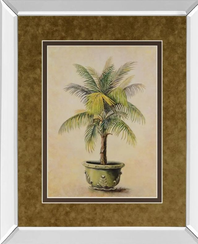 Classy Art Potted Palm I Mirror Framed Wall Art-1