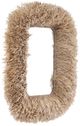 TOV Furniture Palm Natural Sisal Rectangular Wall Mirror-3