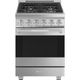 Smeg Professional 24" Stainless Steel Pro Style Gas Range-0