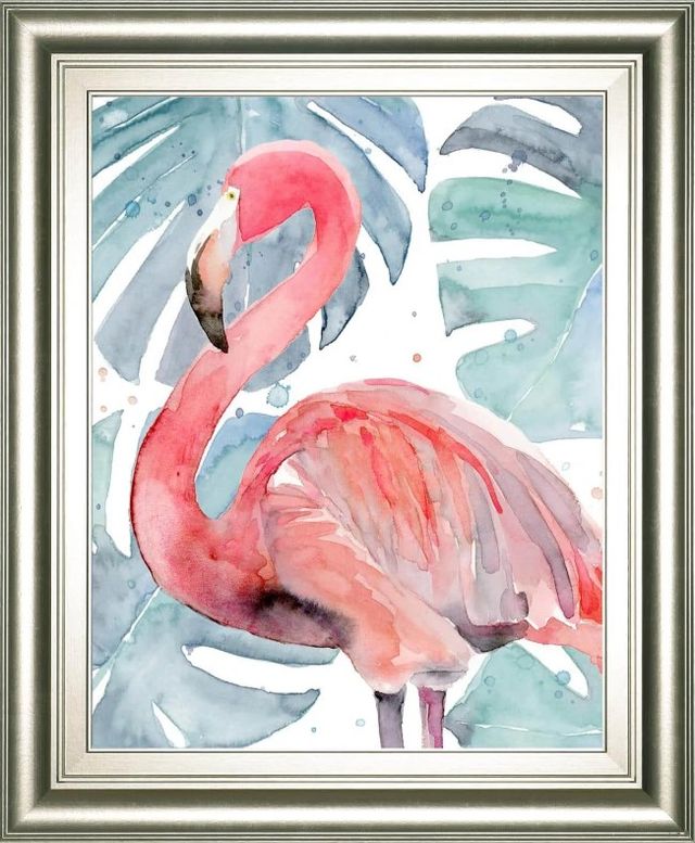 Classy Art Flamingo Splash II by Annie Warren Wall Art-0