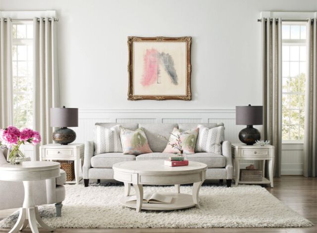 Hammary® Marcella Eggshell Round Coffee Table-1