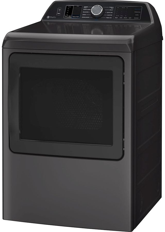 GE Profile™ 7.4 Cu. Ft. Diamond Gray Electric Dryer-2
