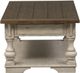 Liberty Furniture Morgan Creek 3-Piece Tobacco Occasion Table with Antique White Base-2
