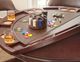Steve Silver Co. Tournament 6-Piece Brown/Medium Cherry Dining Game Table Set-5