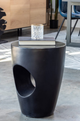 Moe's Home Collection Aylard Black Fiberstone Outdoor Stool-4