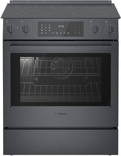 Bosch® 800 Series 30" Black Stainless Steel Slide In Electric Range