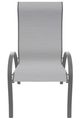 Telescope Casual Aruba Abalone/Graphite Aluminum/Fabric Outdoor Sling Supreme Stacking Arm Chair-1