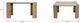 Nest Home Collections Esme Nordic Natural/Sabbia Travertine 31" Square End Table-2