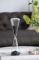 A & B Home Black/Clear Triangular Hourglass-1