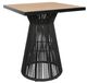 CabanaCoast® Customizable Cove Synthetic Fiber 36" Outdoor Square Bar Table-1