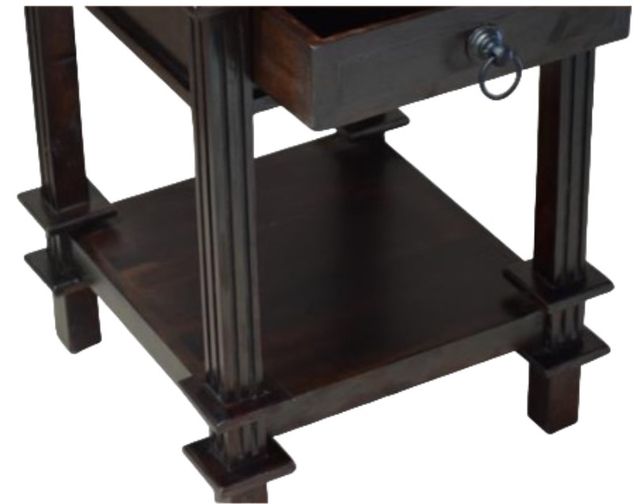 Jaipur Furniture Lulu Dark Brown Side Table-2