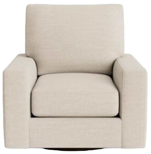 Bassett® Furniture Customizable Benchmade Premier Large Track Arm Swivel Chair-1
