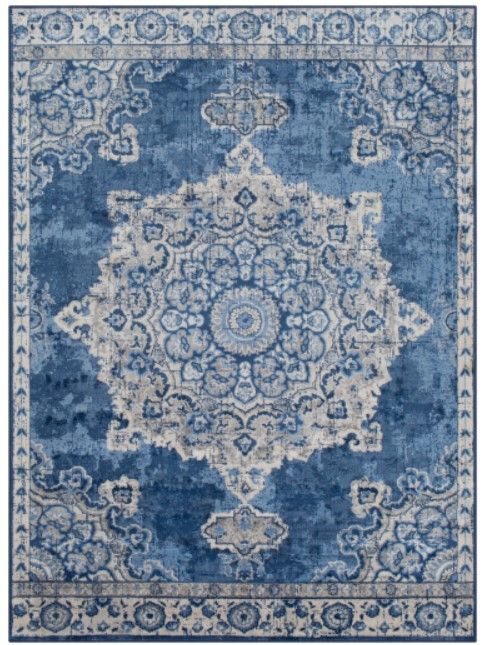 Surya Monaco Denim/Silver Gray 4'x6' Area Rug-0