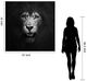 Classy Living Lion Black and White Wall Art-2