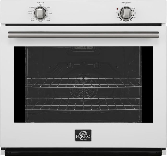 FORNO® Vomero Series Espresso 30" White Single Electric Wall Oven-0