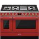OPEN BOX: Smeg Portofino CPF48UGMR 48 Inch Freestanding Professional Dual Fuel Range-0