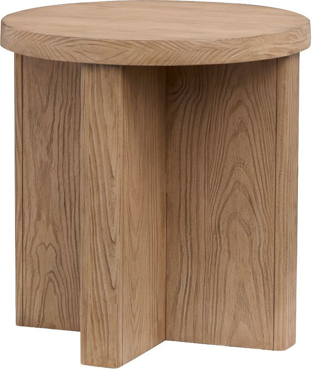 Magnussen Home® Hayden Golden Oat Round End Table-0