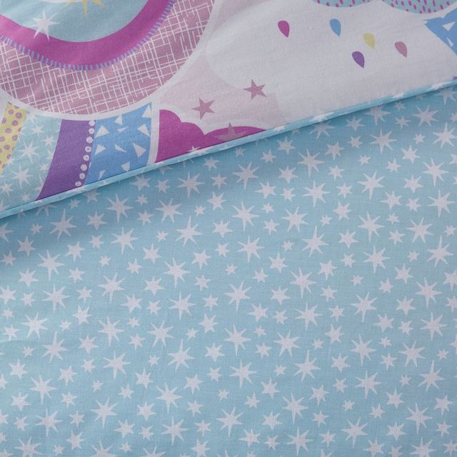 Olliix by Urban Habitat Kids Emily Multi Twin Cotton Printed Rainbow Cotton Reversible Comforter Set-4
