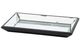 A & B Home Black Glass Rectangular Tray-0